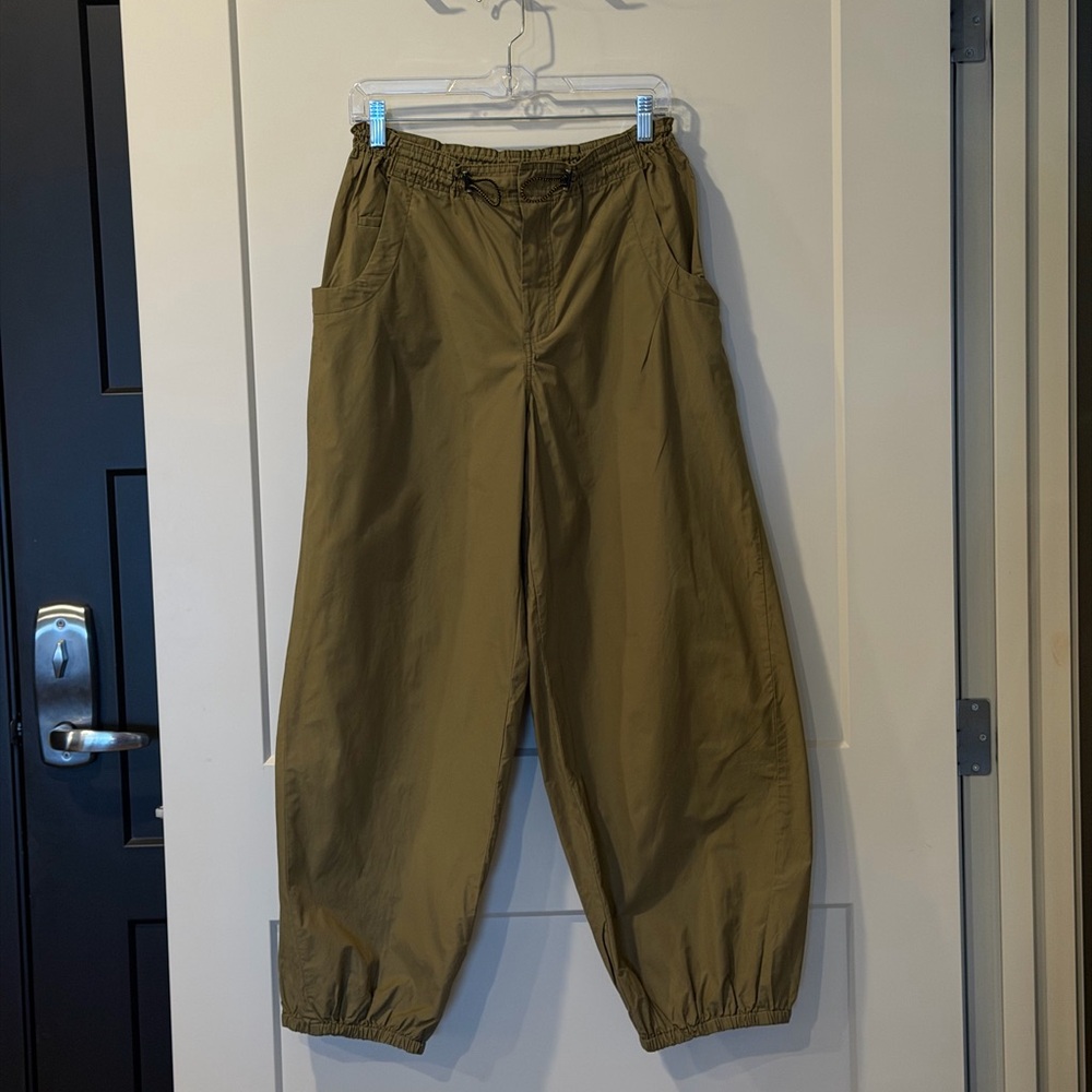 Anthropologie | Olive Green Parachute Pants